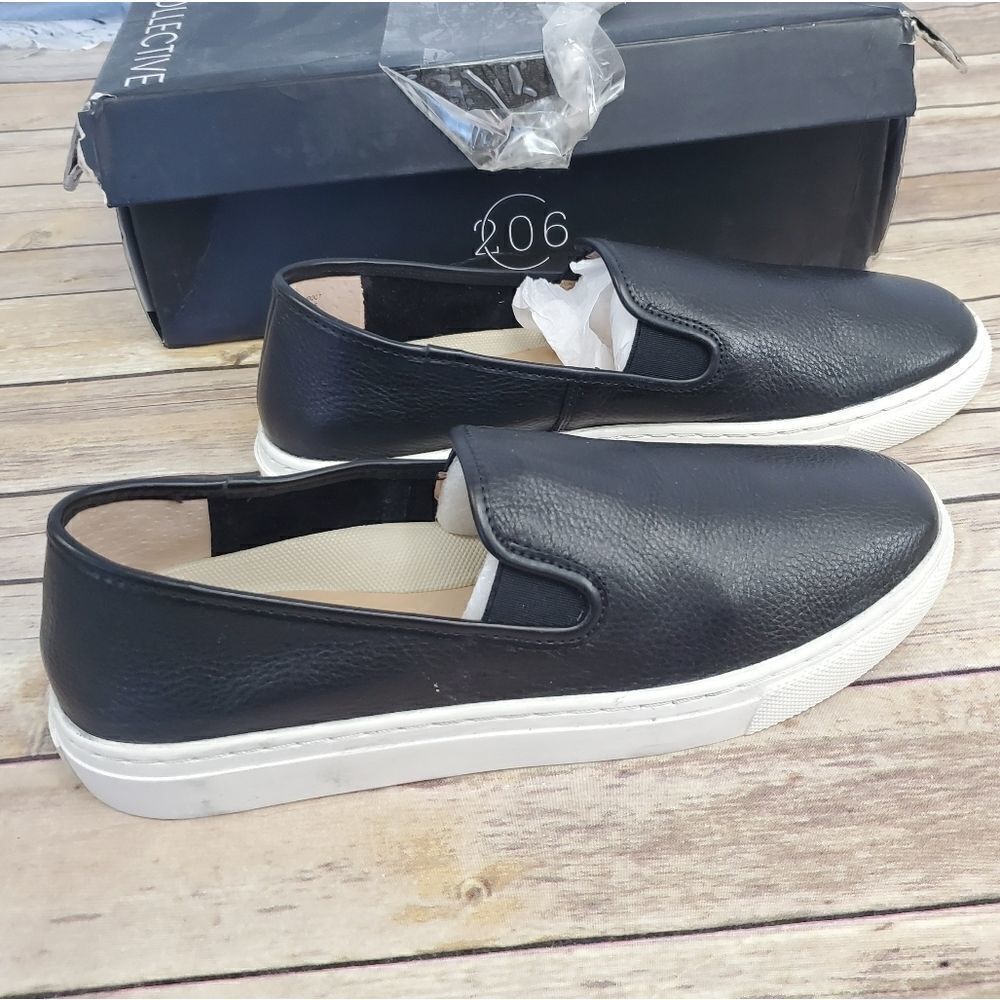 206 collective cooper slip on sneakers black